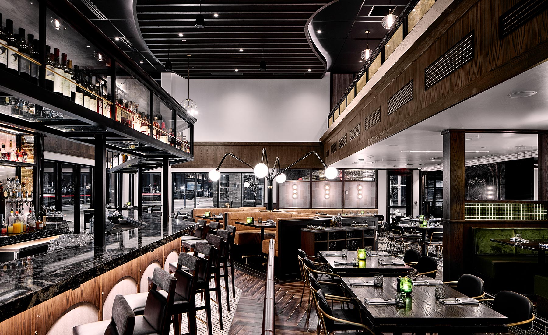 HC Tavern + Kitchen bar and dining room